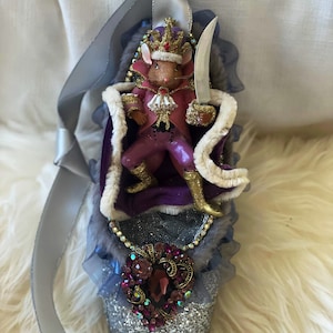 Nutcracker Mouse King Repurposed Pointe Shoe: Custom Ballerina Gift