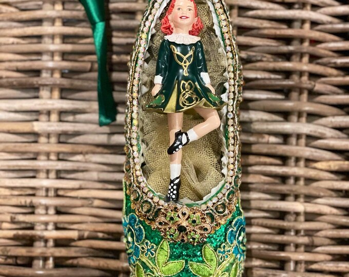 IRISH DANCER Pointe Shoe Custom Designed and Repurposed Pointe Shoe  - Custom Designed for Your Beautiful Ballerina!