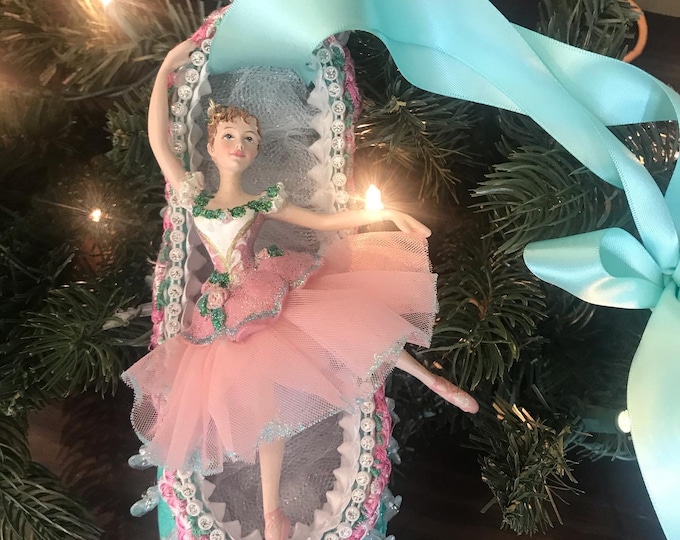 NUTCRACKER DEW DROP Custom Designed and Repurposed Pointe Shoe - Custom Designed for Your Beautiful Ballerina!