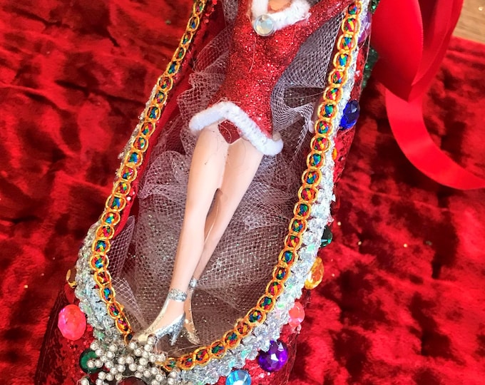 ROCKETTE Custom Designed and Repurposed Pointe Shoe - Custom Designed for Your Beautiful Ballerina!