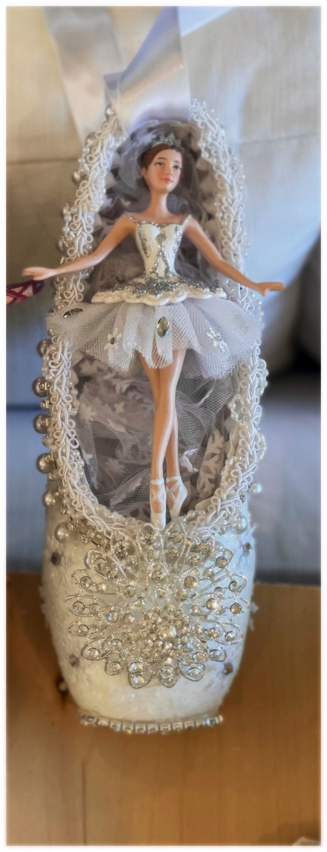 NUTCRACKER SNOW QUEEN Custom Designed and Repurposed Pointe Etsy