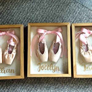 Pointe Shoe Shadow Box: Ballet Keepsake Display