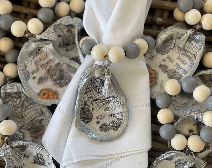 Isle of Pirates Oyster Shell Napkin Rings