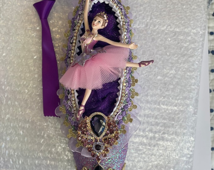 NUTCRACKER SUGAR PLUM Custom Designed and Repurposed Pointe Shoe - Custom Designed for Your Beautiful Ballerina!