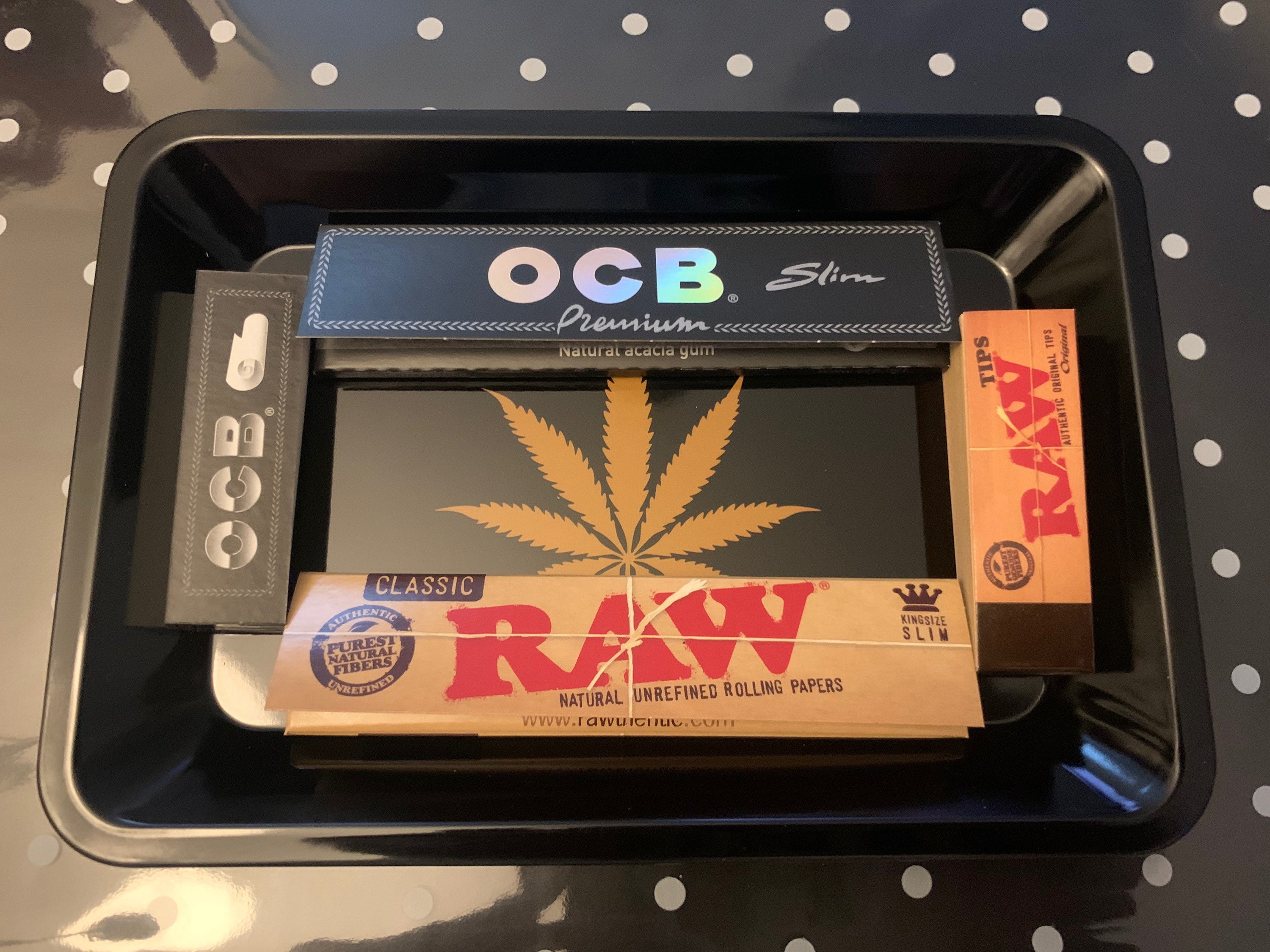Stoner Gifts Smoking Essentials Rolling Tray & Papers Set | Etsy UK