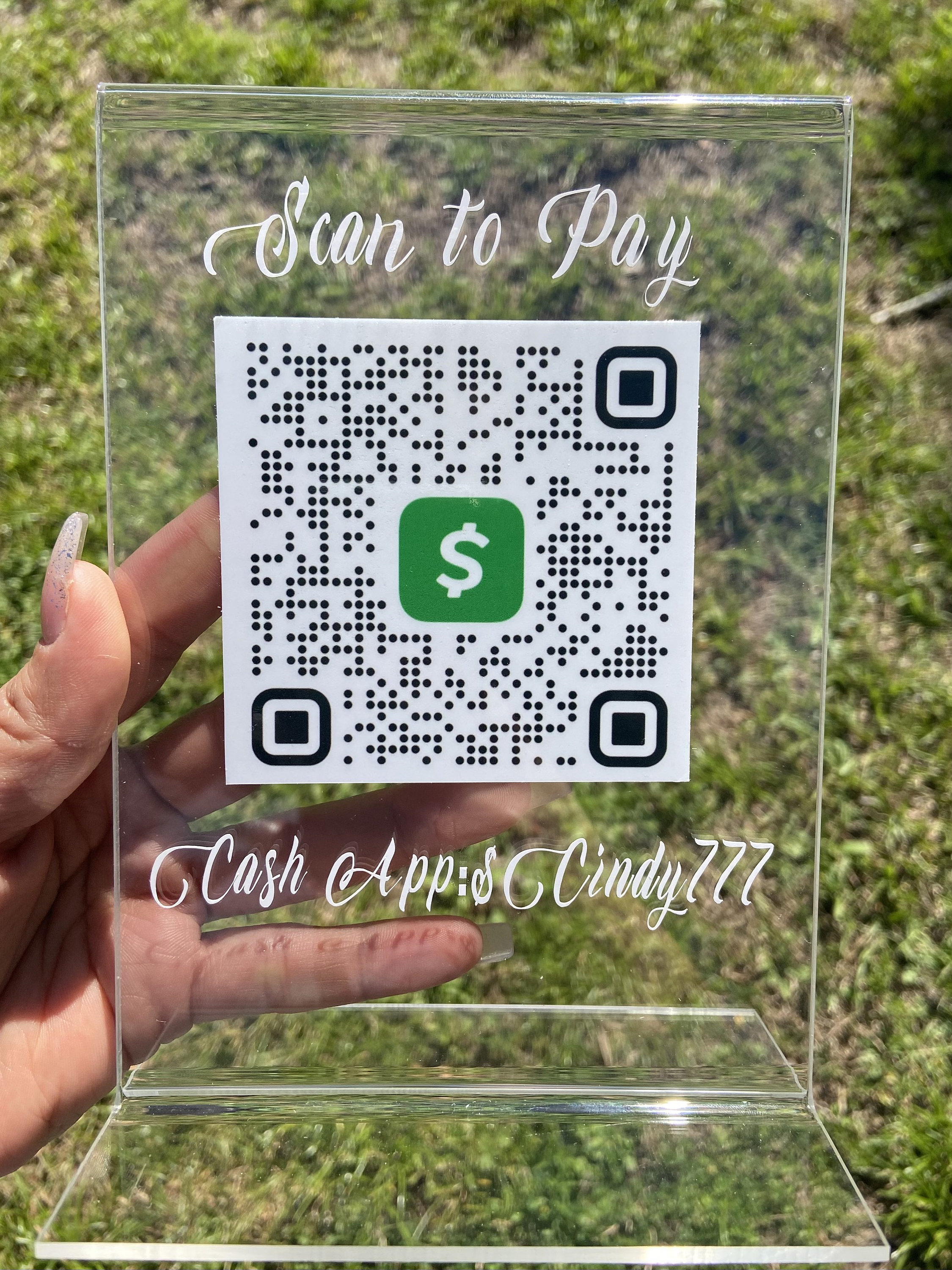 Qr Code Scanner Plaque-Business Social Media Qr Code or Venmo | Etsy