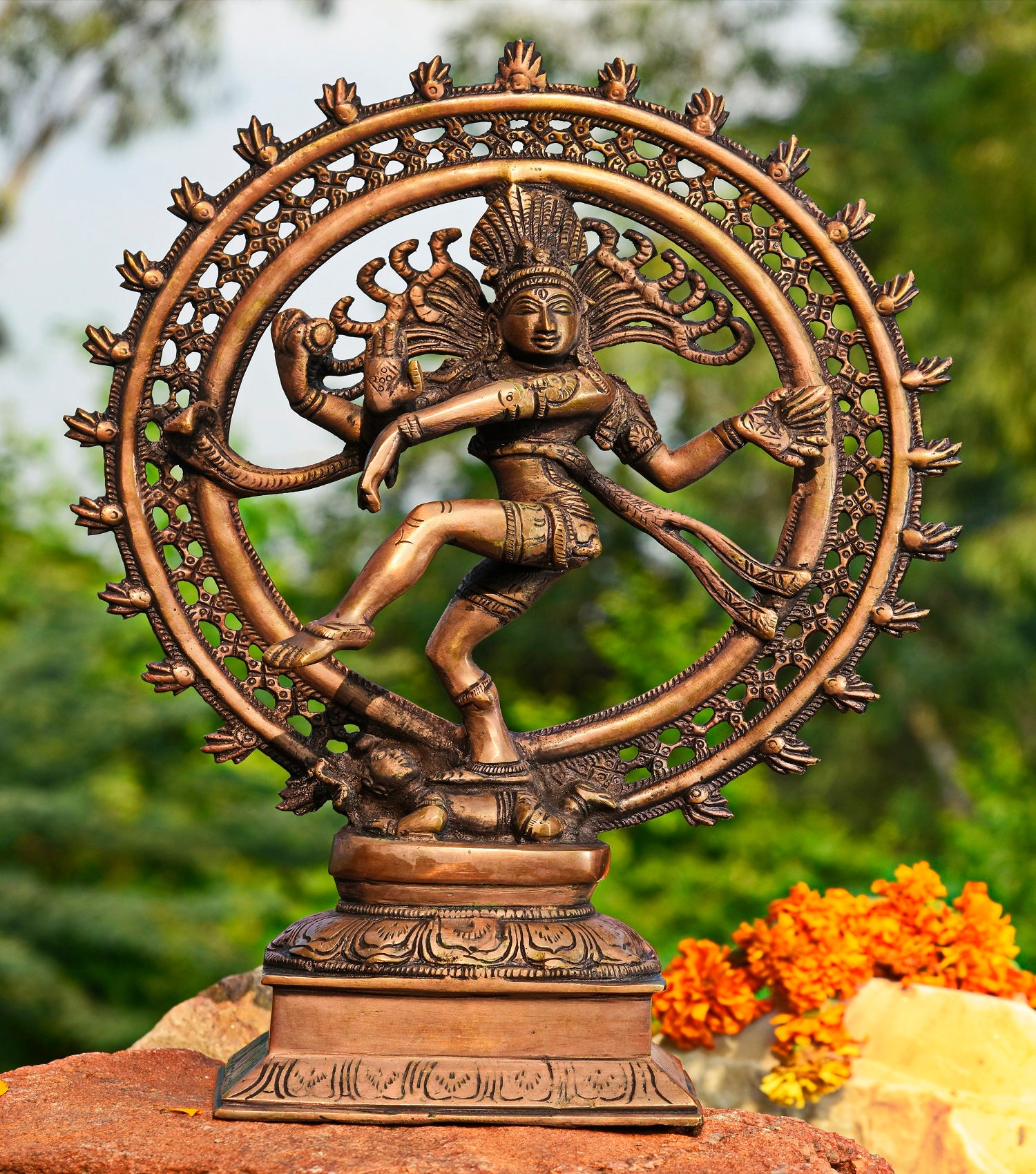 Lord Shiva Dancing Nataraja Brass IdolHandcrafted Nataraja Etsy