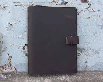 Handmade Leather Journal A4,Leather notebook cover a5,Vertical notebook cover,Leather sketchbook cover,A4 notebook cover,Free Personalised