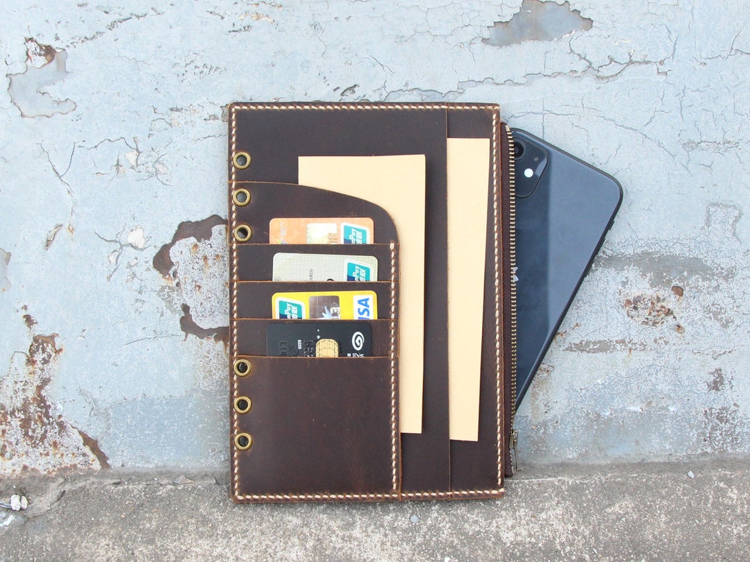 Personalized Leather Removable Insert for A5 Leather Binder Cover,6