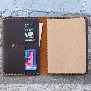 HandCrafted Leather Journal Cover,Custom Refillable Leather Travel Journal,Leather notebook cover,Personalized Portfolio Notepad,Office Gift