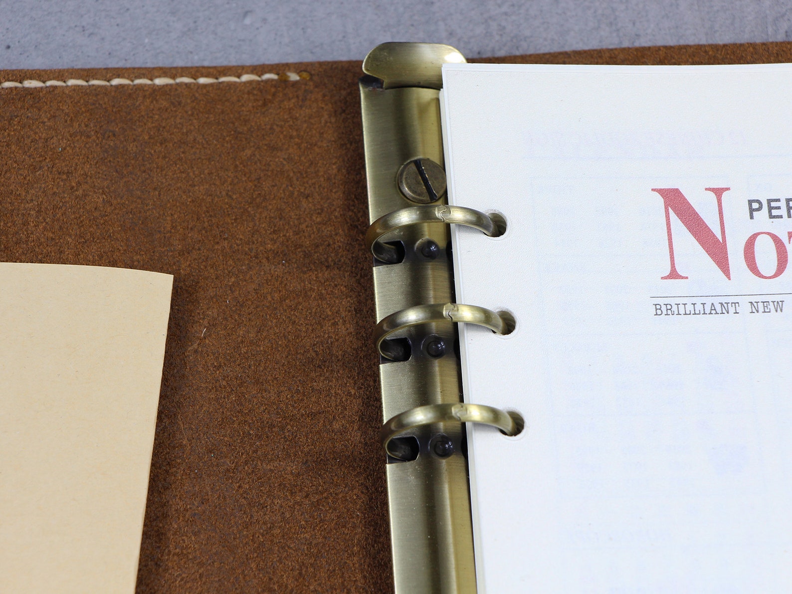 Personalized A5 Leather Refillable Planner Binder 6 Ring Etsy