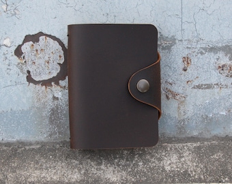 Diario de cuero personalizado, cubierta de cuaderno de cuero, cubierta de diario de viaje, cubierta de diario recargable de cuero de grano completo, cuaderno con monograma