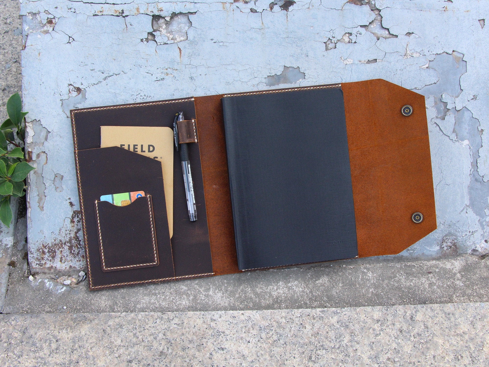 Personalized Leather Composition Notebook Book Cover Case,leather ...