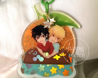 Ciondolo in lamina d'oro Shizaya Orange Day