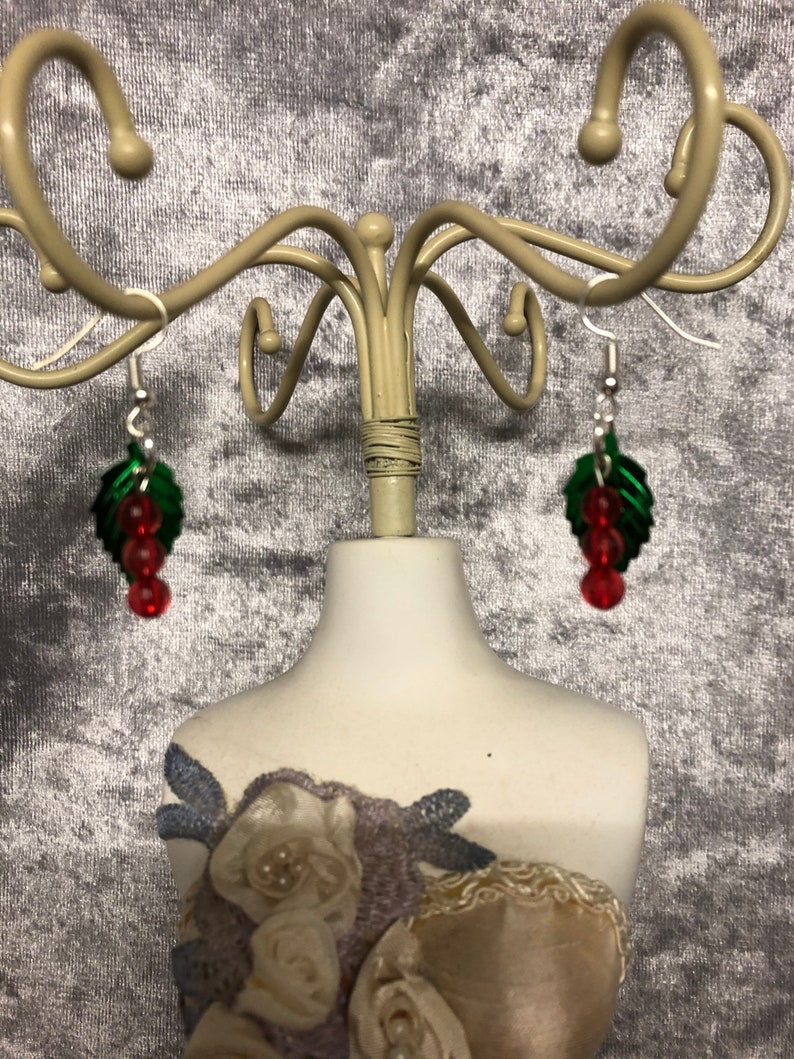 Hand crafted Christmas inspired earrings