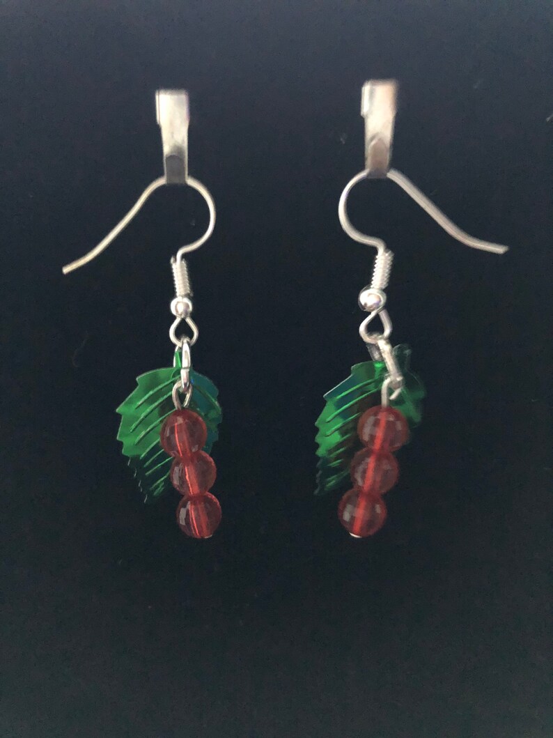 Hand crafted Christmas inspired earrings