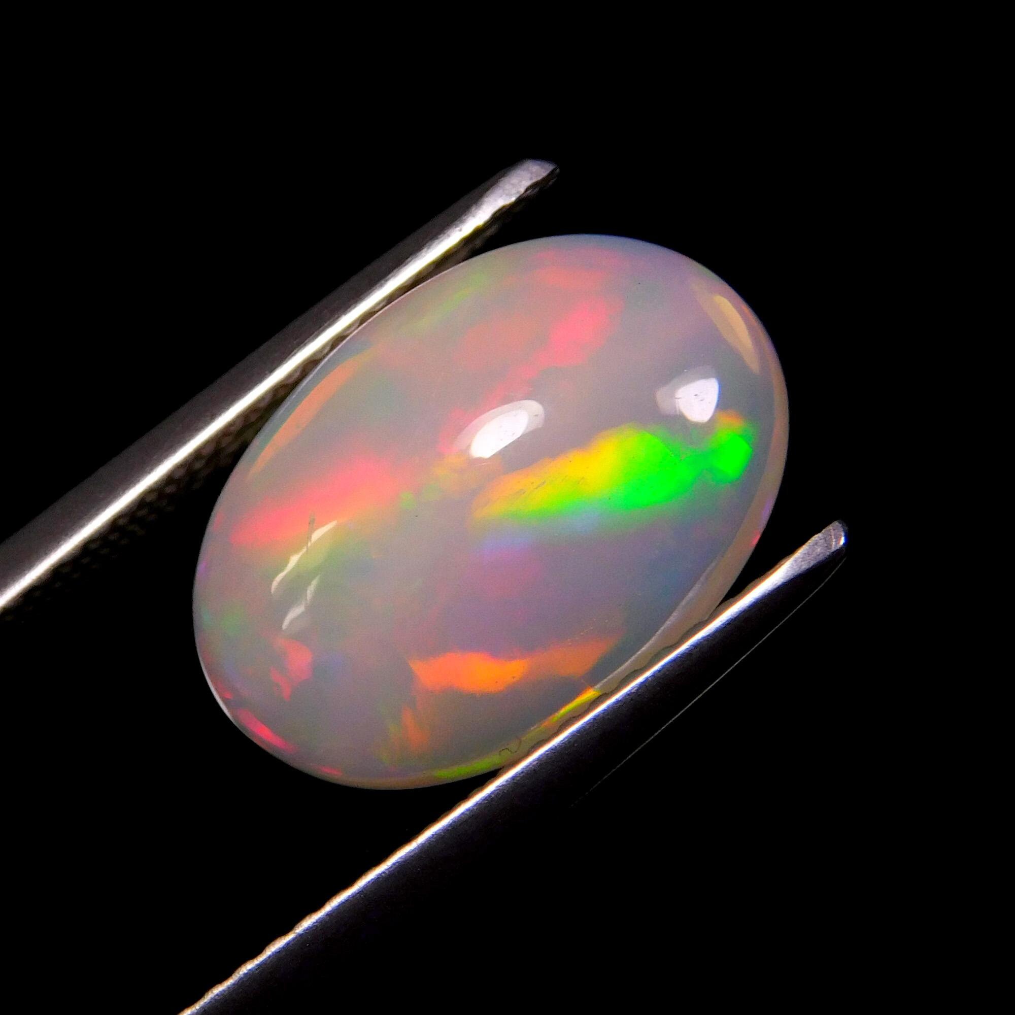 Fire Opal Gemstone Natural Fire Opal Cabochon Oval Opal | Etsy