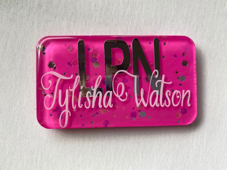 Personalized Name Badge Etsy