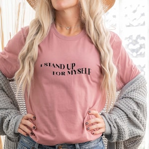 Autocuidado svg para camiseta, eu me defendo, citação svg png Camiseta feminina, ditado afirmativo SVG feminista, letra ondulada inspiradora atrevida svg