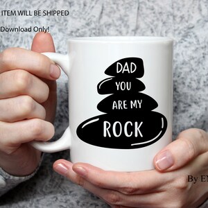 Papa Sie sind mein Rock Zitat Svg für Cricut, Väter Papa Tshirt Dxf Datei, Papa Svg Väter Tag Svg sagen, minimalistische Papa Design Svg Shirt Tassen