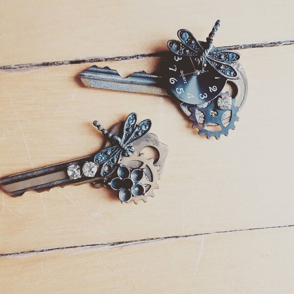 Clé pendentif - Fait Main - Recycle - Style Steampunk -