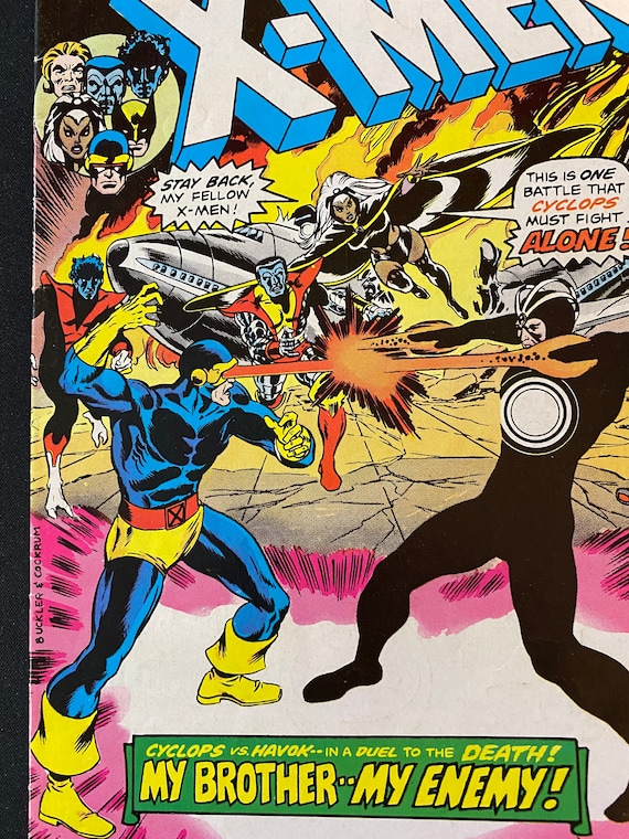マーベルアメコミ X-men #97 (1976) | “my Brother, My Enemy!” | Havok Vs Cyclops