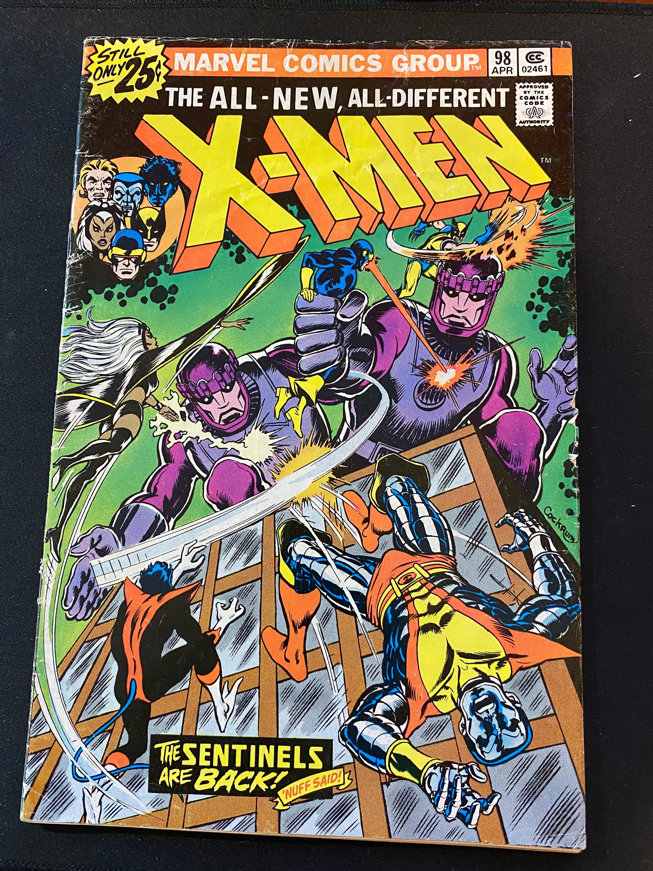 X-men #98 (1976 Bronze Age) | the Sentinel Threat Emerges