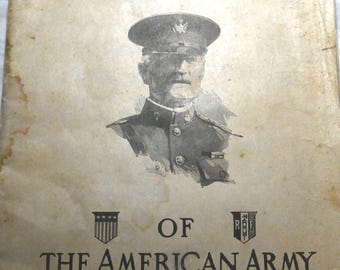 General Pershing WWI Report | Rare Official Story of the American Army in France | Vintage Military Document | WWI History Collectible