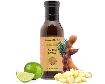 Pad Thai Sauce 15.75 Oz, Sweet & Sour Tamarind, Authentic Handcrafted, Ready to Use Stir-fried, Marinades, Glaze, Made in USA