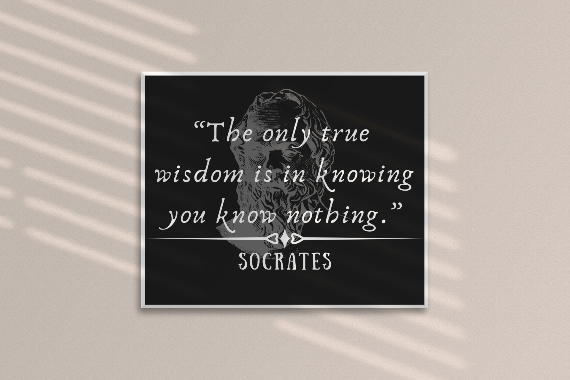 Socrates Citeert Poster Cynisme Quote Wall Art Griekse Etsy