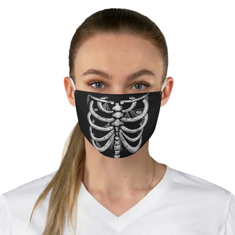 Scary Spine Face Mask Scary Halloween face mask Covid mask Etsy