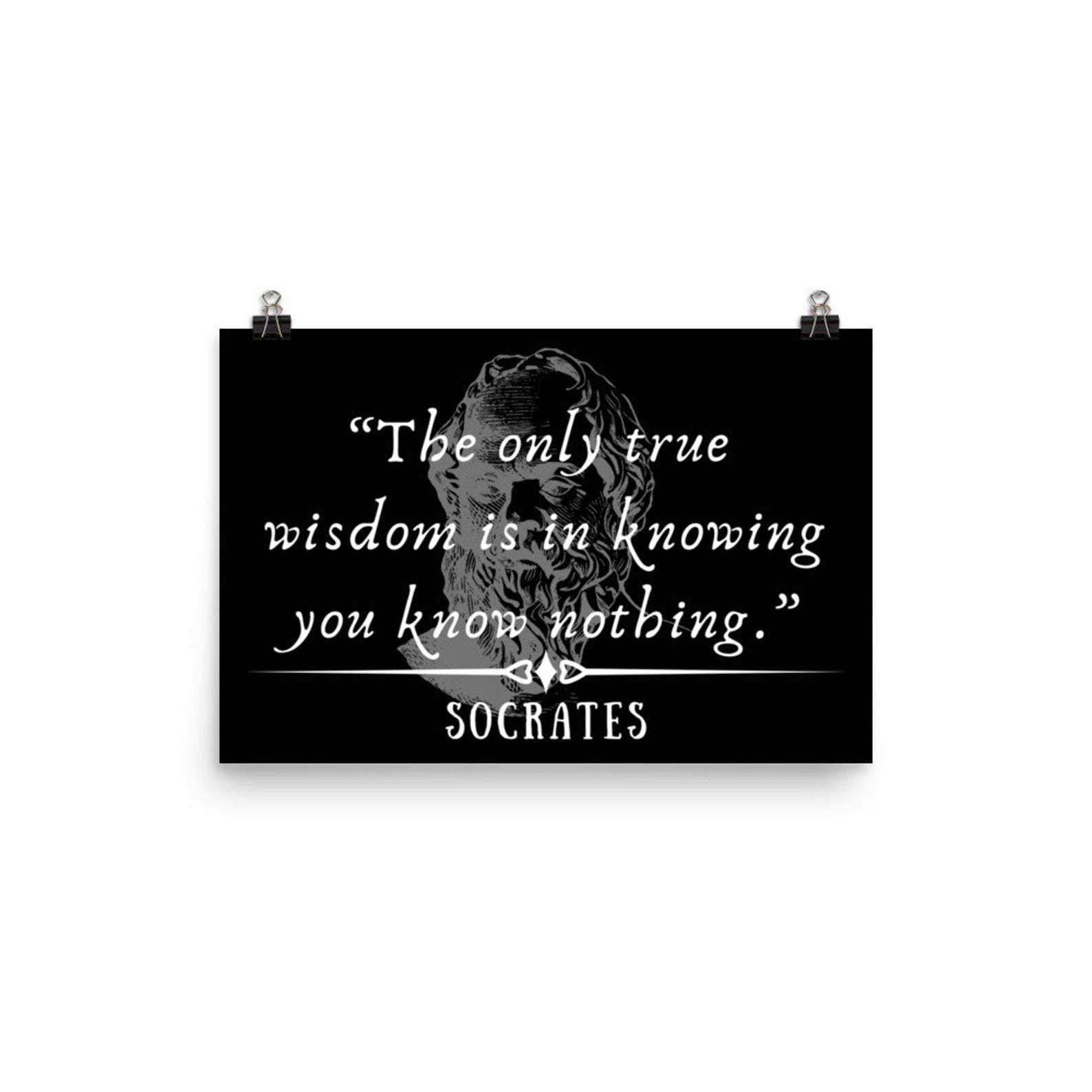 Socrates Citaat op Wijsheid Poster / / Griekse filosofie Socrates Citaat op Wijsheid Poster / / Griekse filosofie