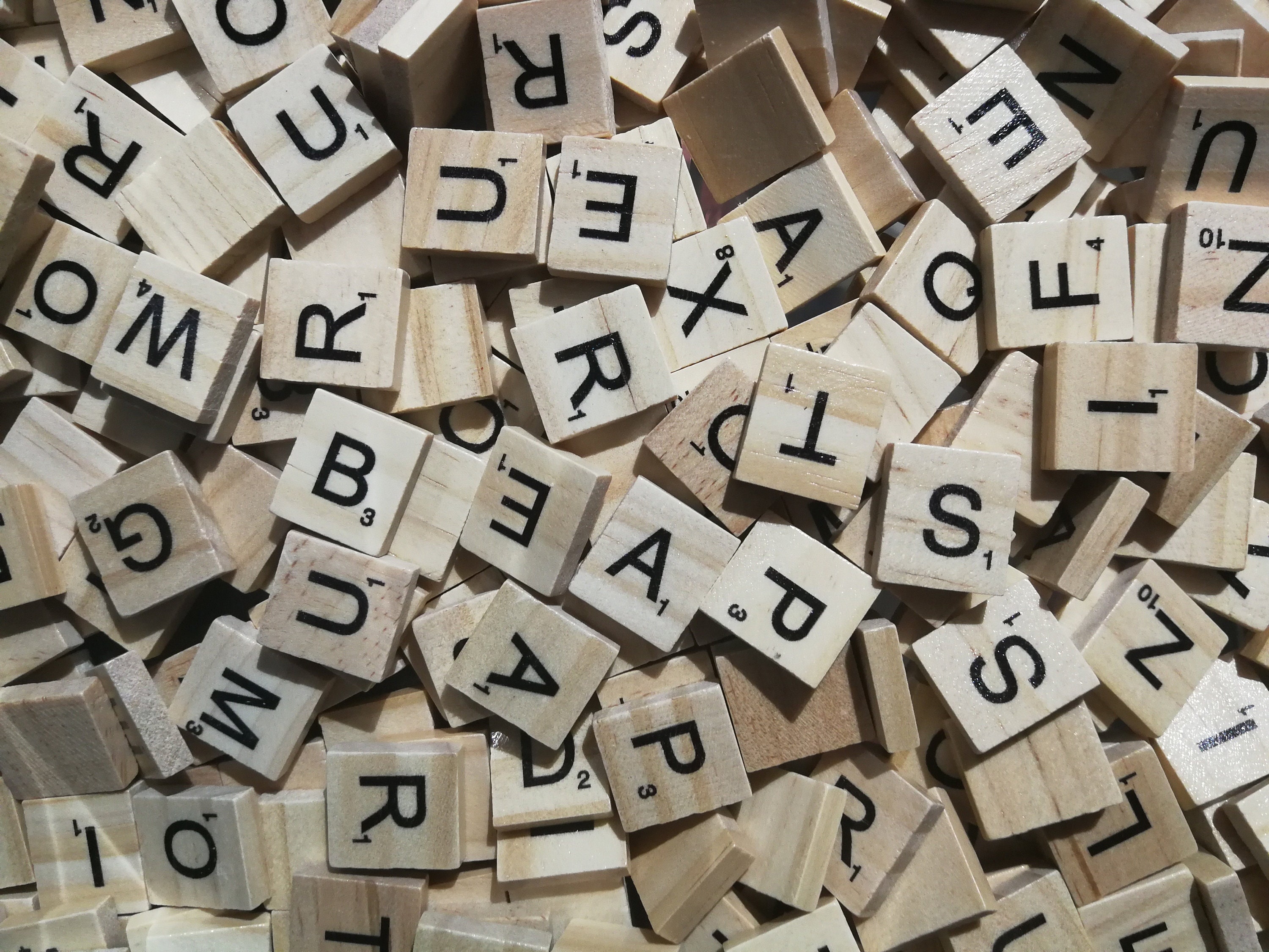 Lettres Scrabble Bois A Choisir. Tuiles de 1, 8 X 2 cm en Vintage Pour Diy, Loisirs Créatifs...