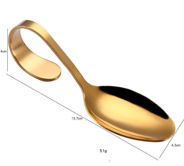 Stainless Steel Canape Serving Spoon 5colors ECO Friendly Food Etsy UK