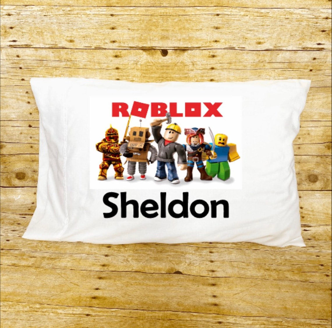 Roblox Pillow Roblox Bedroom Décor Monogrammed Pillowcase Etsy