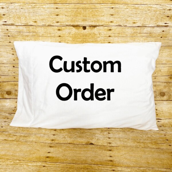 Bed Pillow Case Etsy
