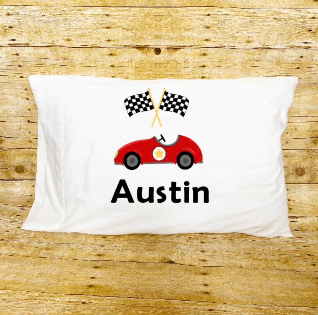 Race Car Pillow Finish Line Auto Racing Motor Sport Etsy