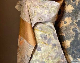 Japanese silk and satin stole