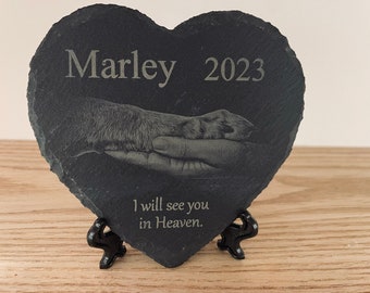 Dog Memorial Plaque In Loving memory In memory of dog customized Dog sympathy gift Sympathy gift.