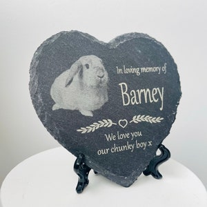 Rabbit memorial stone Photo Bunny Memorial Personalized Rabbit Sympathy Gift Bunny Memorial Gift Idea Bunny Pet Memorial Frame Gift