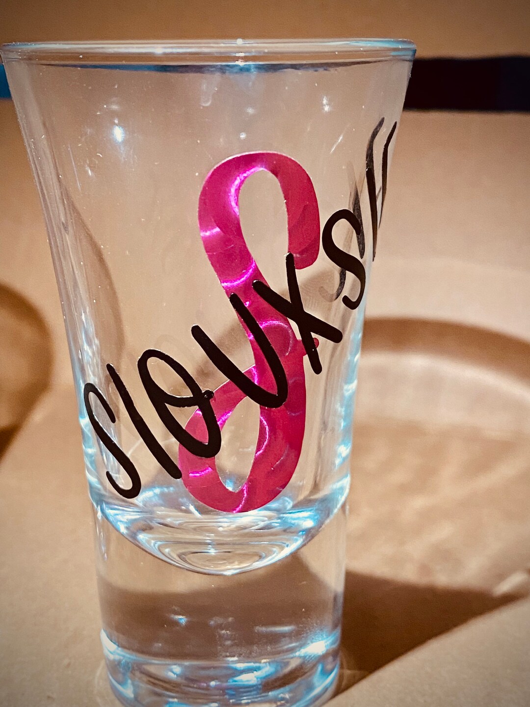 Personalised Shot Glasses Name Letter Bridesmaid Gift Present Etsy