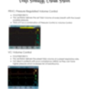 Commonly Used Ventilator Settings Cheat Sheet - INSTANT DOWNLOAD