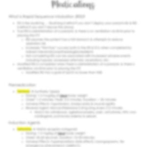 May include: A black and white document with the title "Rapid Sequence Intubation &  Phsyic alings". The document contains a list of information about rapid sequence intubation and physical alignments.