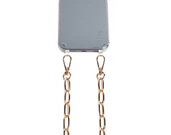 Gold Chain Strap Clear Case | Crossbody Phone Case Chain | Chain Strap | Phone Chain | iPhone 16 Accessories | Glamourous Charms | Netflix