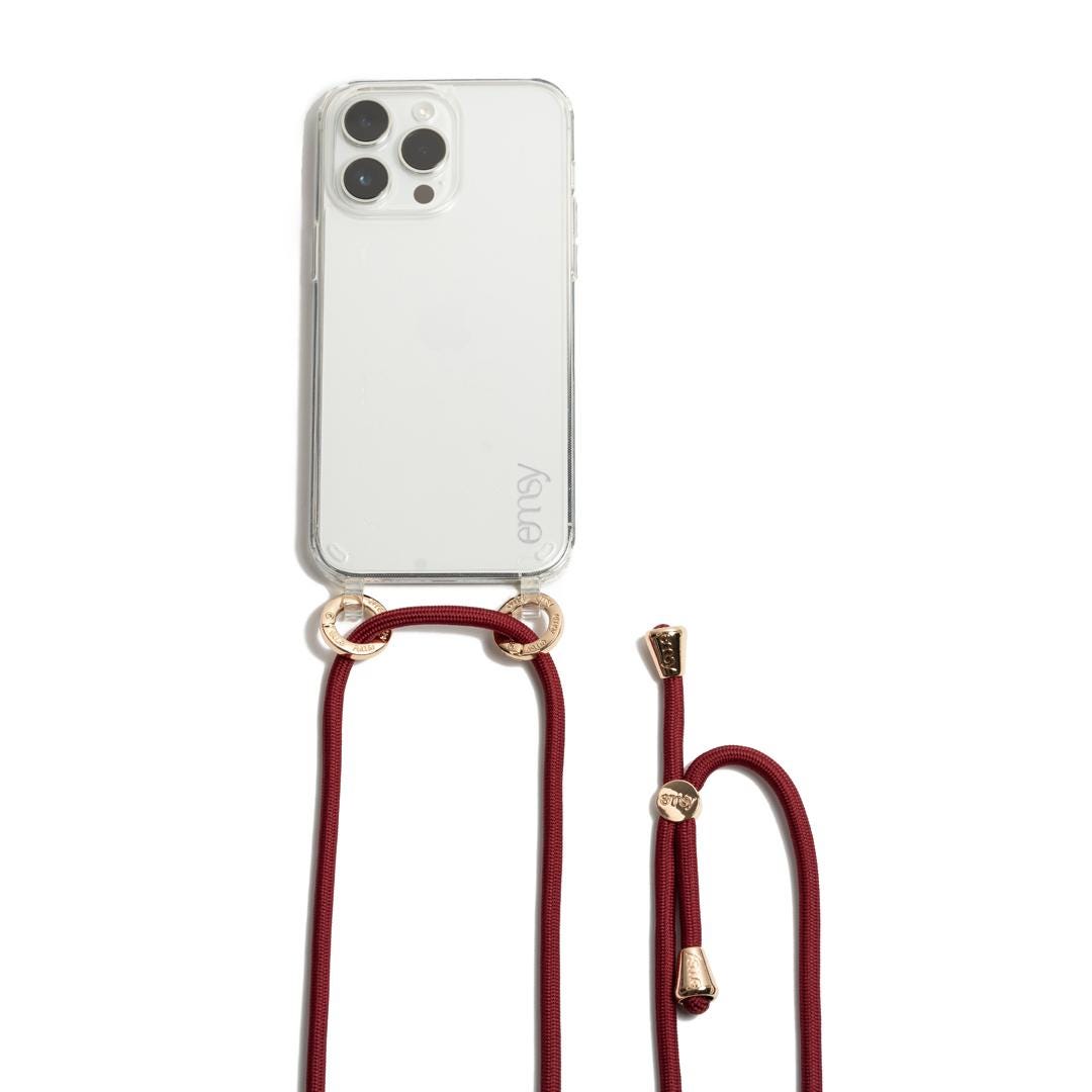 Red Adjustable Phone Cord | iPhone 17 Samsung Crossbody Phone Accessory ...