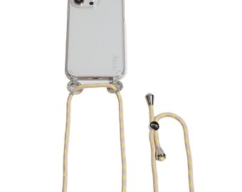 Tracolla per cellulare con perline di legno: cordino per cellulare fatto a mano - Italia