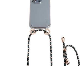 Green & Black Phone Cord | iPhone 16 and Samsung | Crossbody Phone Case Protection | Stylish Lanyard | Adjustable Phone Strap SeenOn Netflix