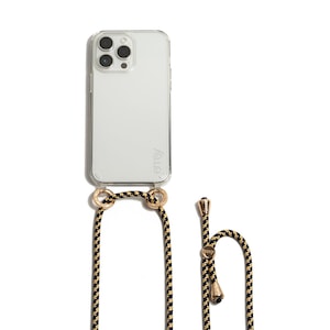 Blue-Beige Phone Charm | iPhone 16 & Samsung Accessories | Crossbody Phone Case | Protective Case | Practical Gear | Phone Lanyard | Netflix