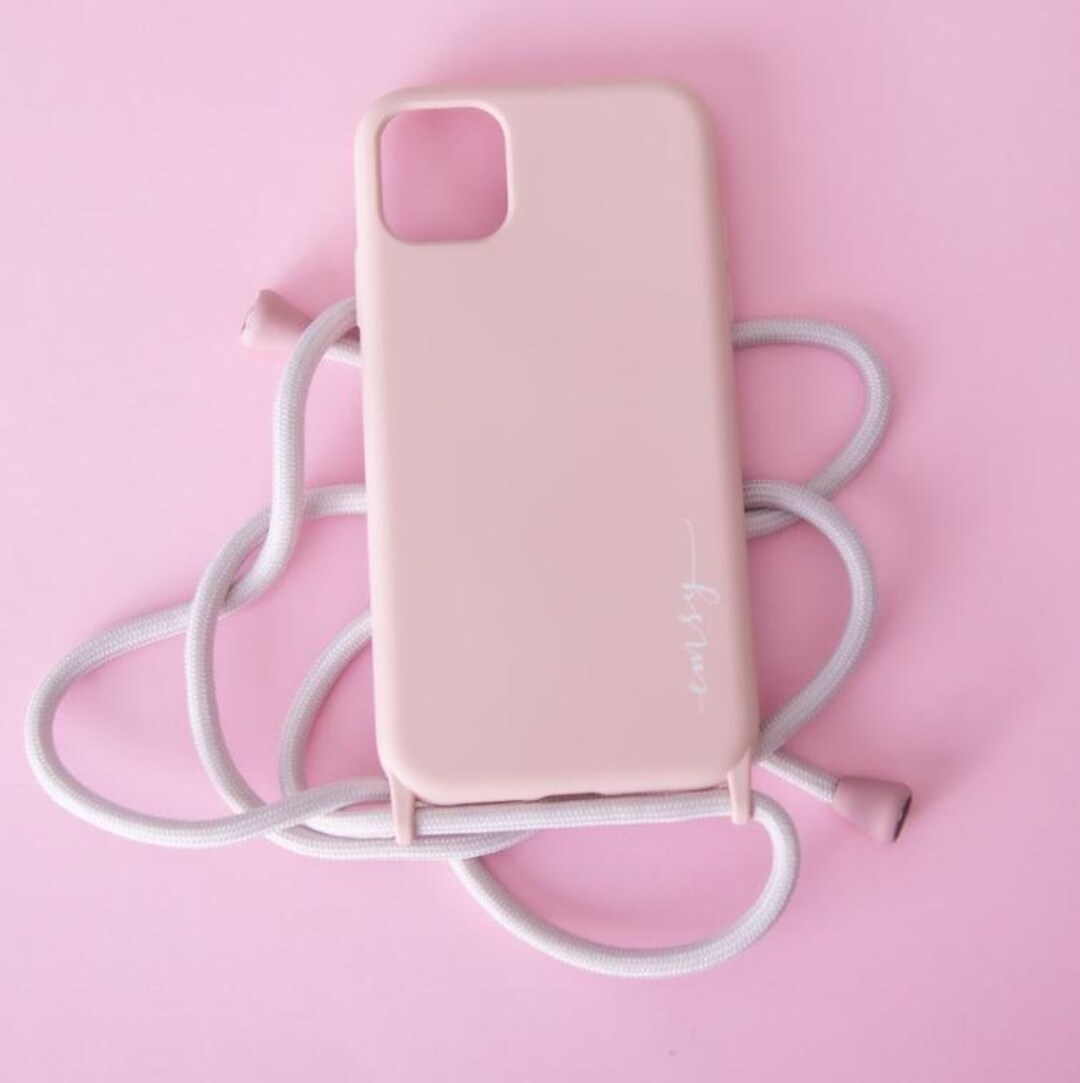 Pink Single Mould Case & Phone Strap | iPhone and Samsung | Accessory ...