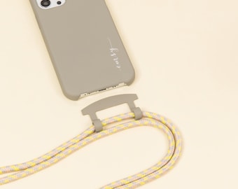 Taupe Modular Handyhülle | Handyband | iPhone & Samsung Zubehör | Handyanhänger | Handyhülle zum Umhängen | Handyanhänger | iPhone 13+12
